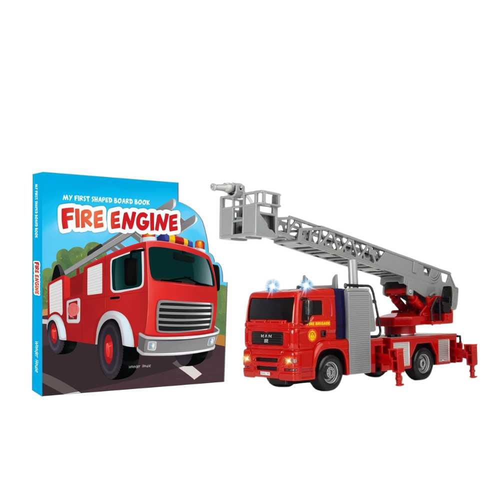 Dickie Toys Fire Truck And My First Shaped Board Book - Fire Engine