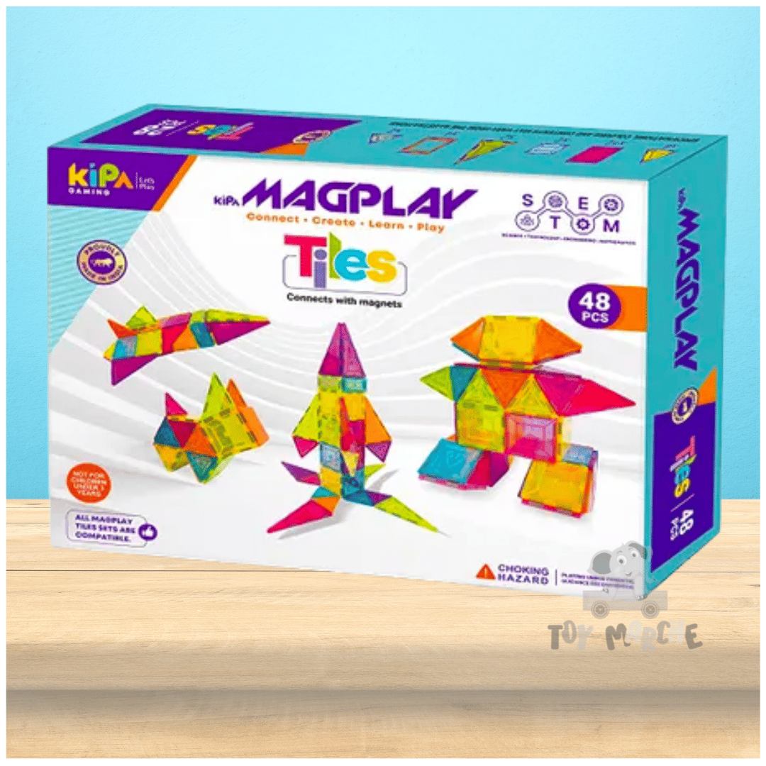 KIPA MagPlay Magnetic Tiles 48 Pieces