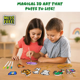 Skillmatics Aqua Puffs: Animal Friends | 3D Art Kit