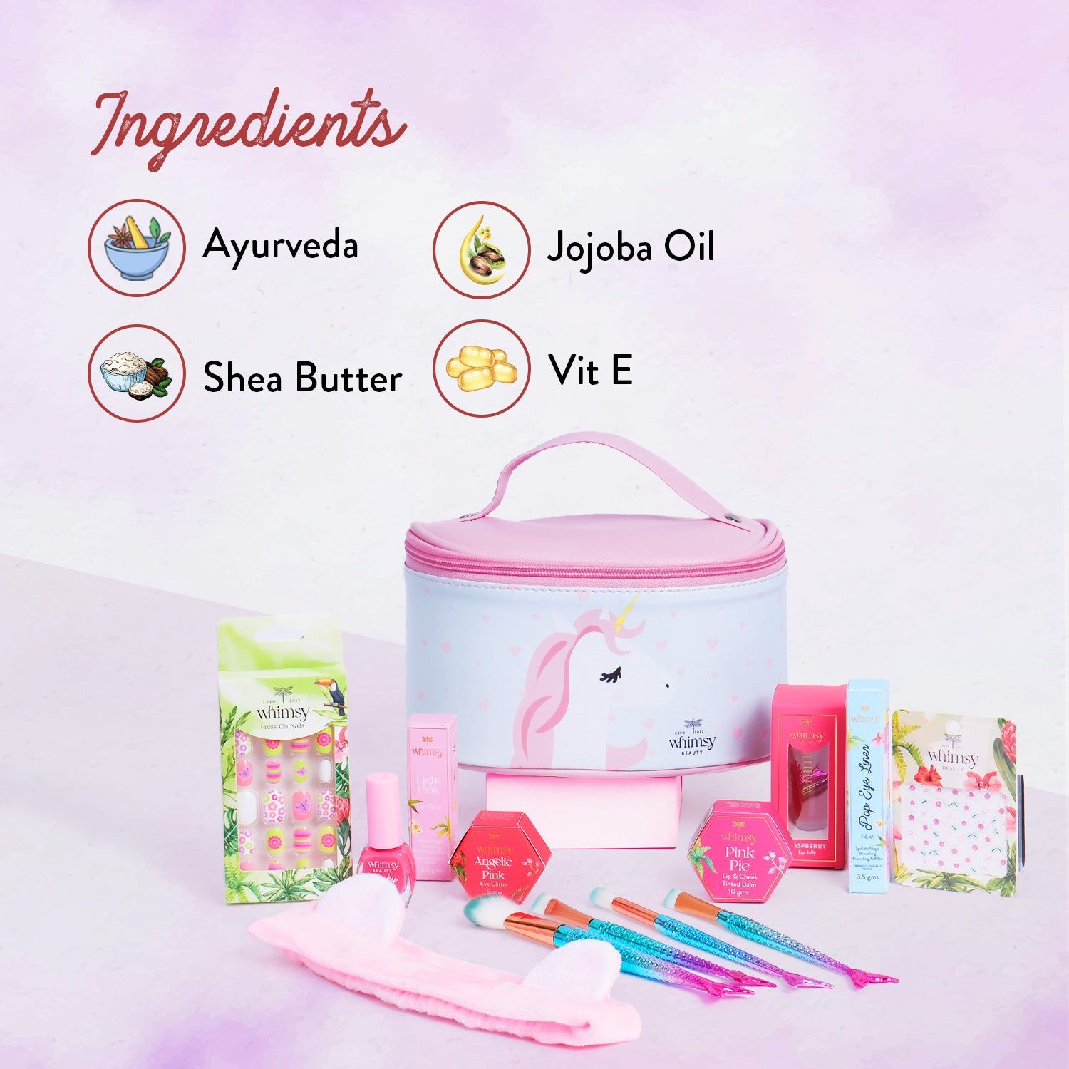 Whimsy Unicorn Travel Beauty kit Pack of 13