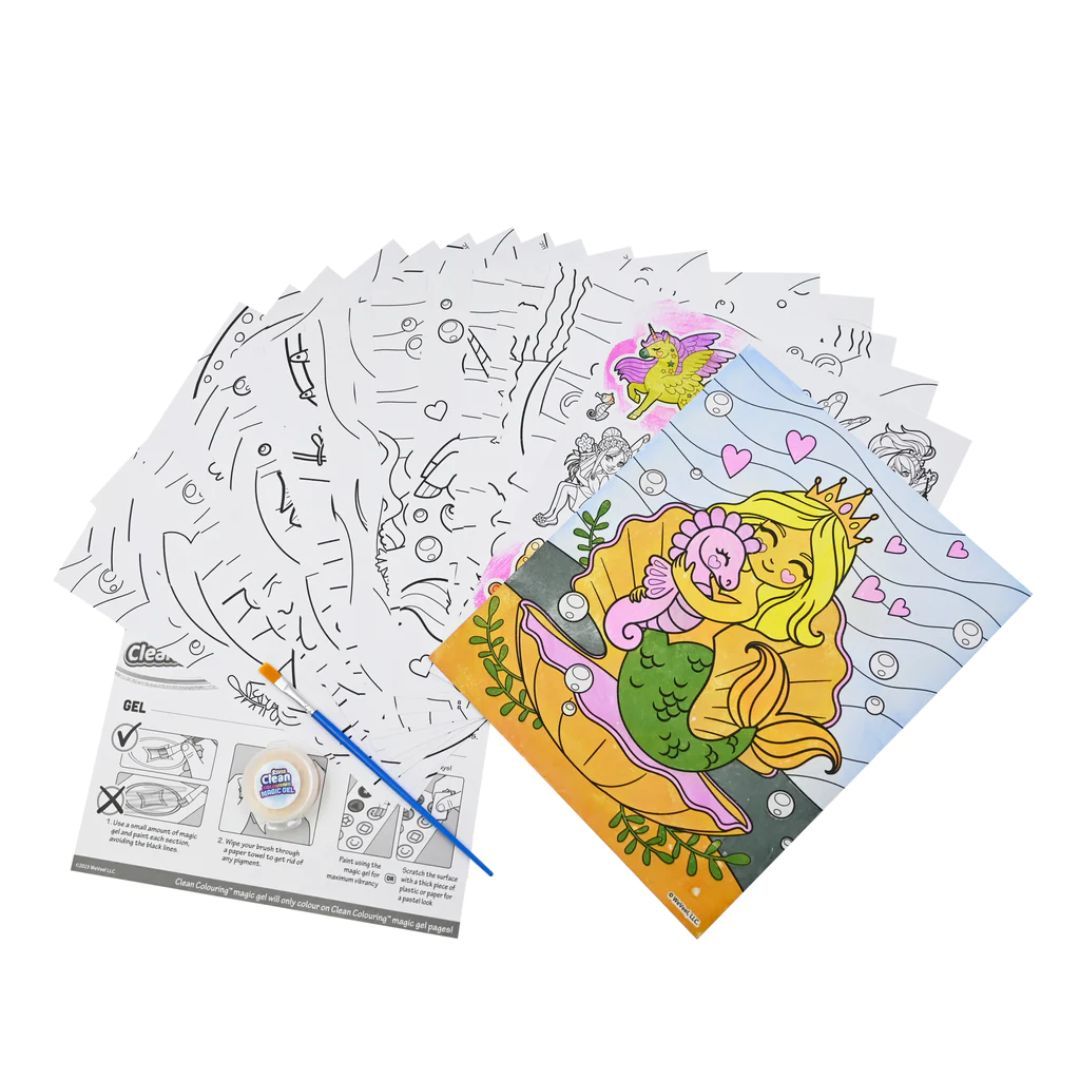 Scentos Clean Colouring Painting - Enchanted Mermaids