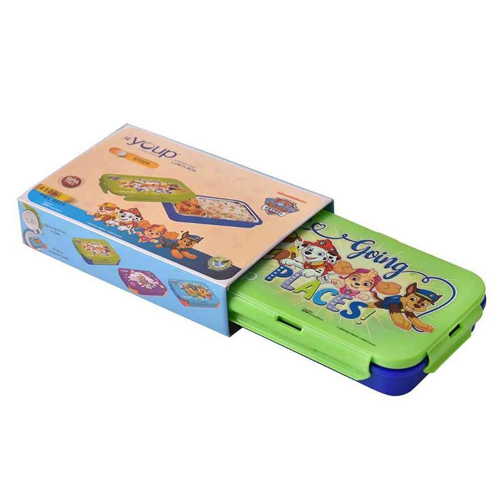 Youp Paw Patrol Ryder Lunch Box 450 ml (Green Blue)