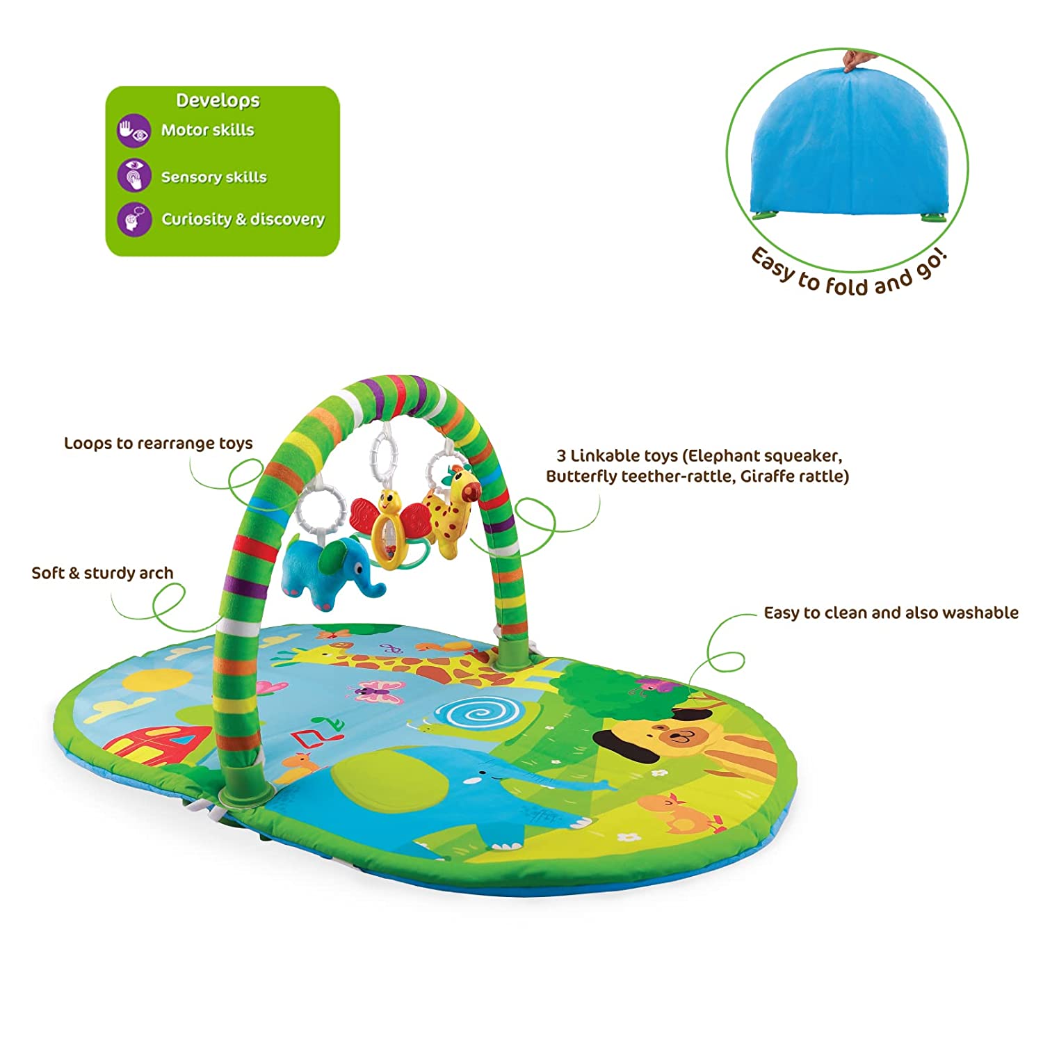 Funskool 3 in 1 Deluxe Play gym