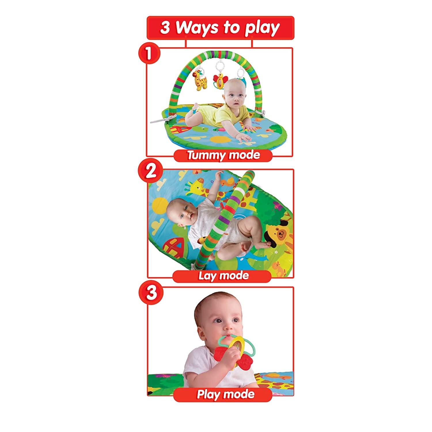 Funskool 3 in 1 Deluxe Play gym