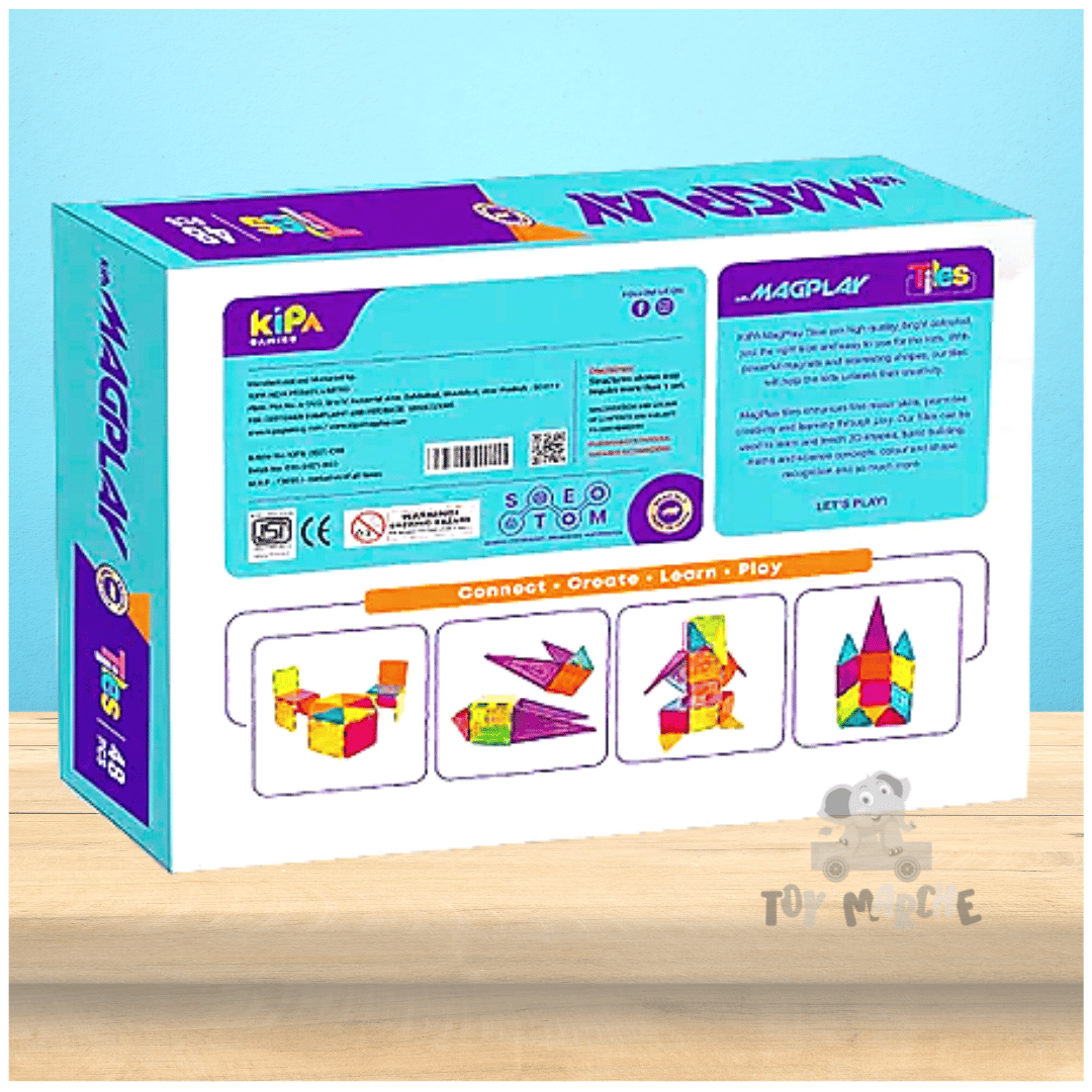 KIPA MagPlay Magnetic Tiles 48 Pieces