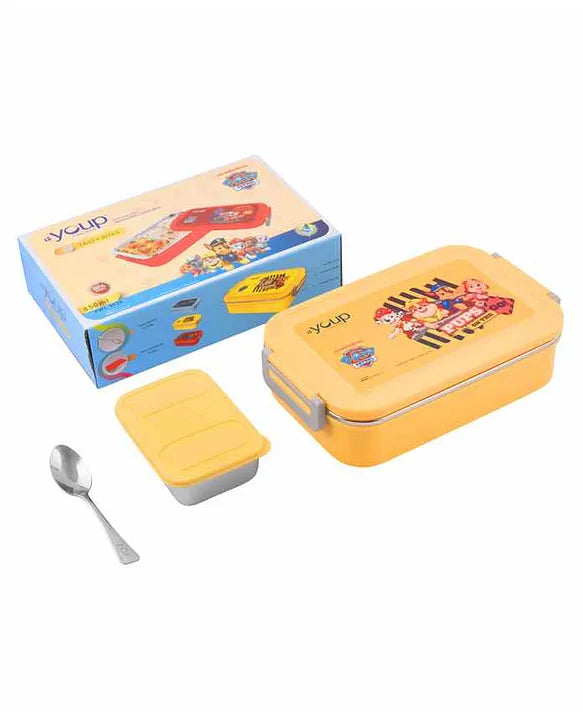 Youp Paw Patrol Tasty Bites Lunch Box with Spoon Yellow