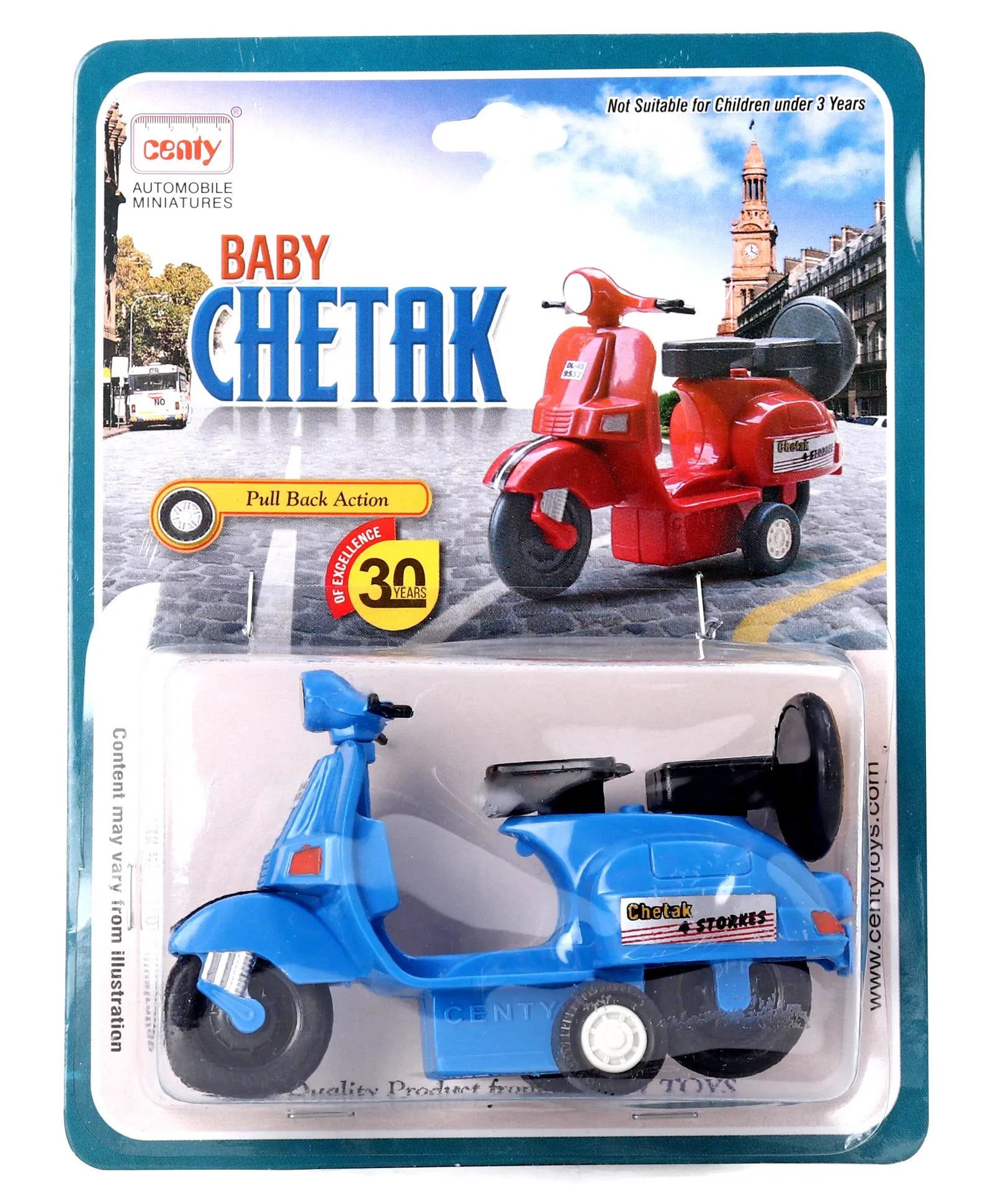 Centy Toys Fun Wheels Baby Chetak Scooter - Blue