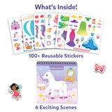 Skillmatics Peelies: Unicorns & Princesses | Reusable Sticker Activity Book