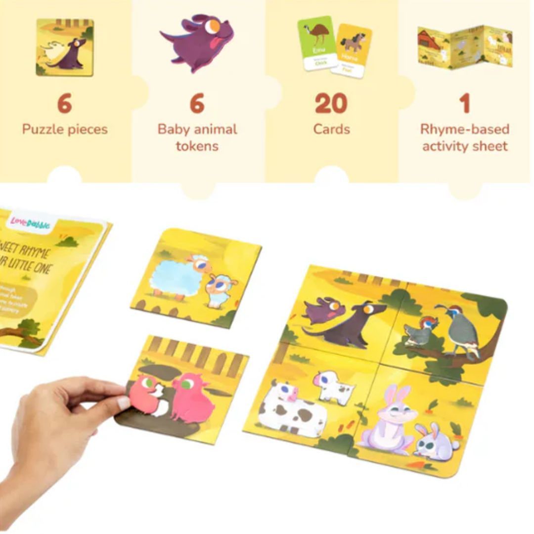 Love Dabble Mommy And Me - A Happy Farm Family Puzzle