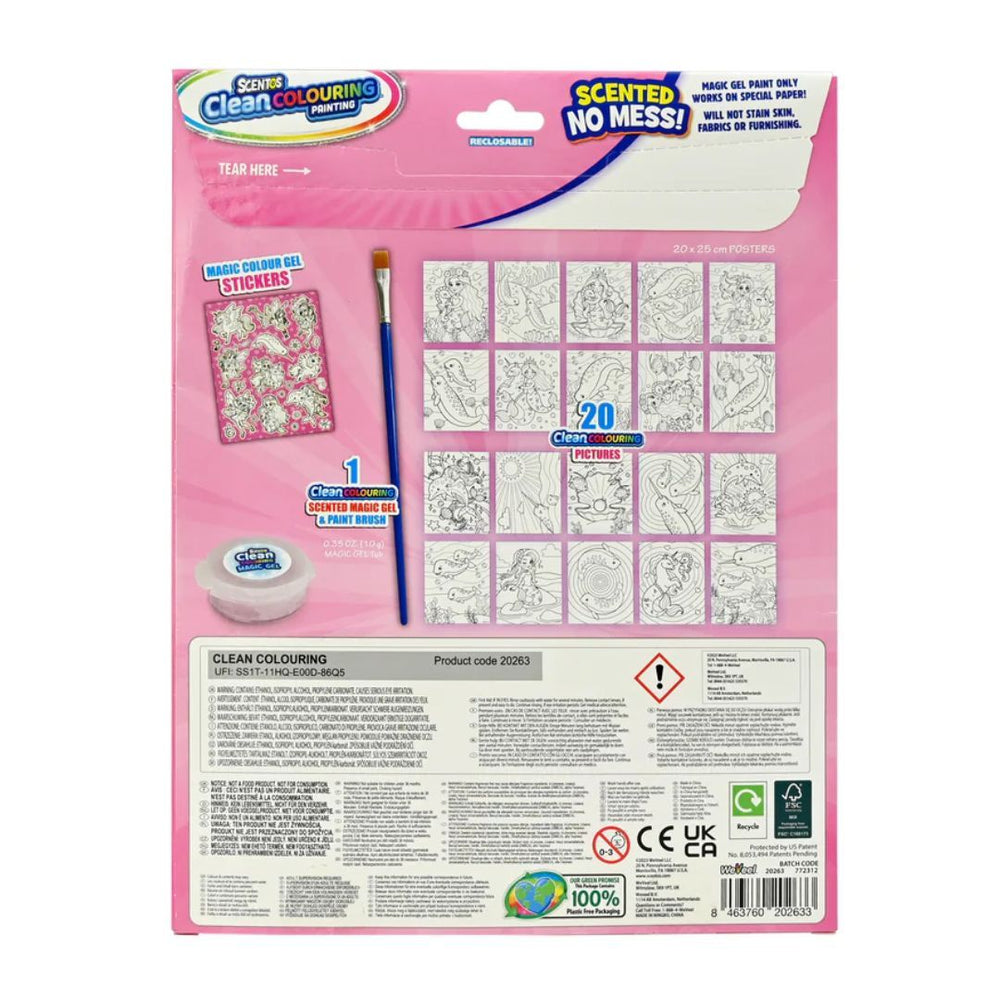 Scentos Clean Colouring Painting - Enchanted Mermaids