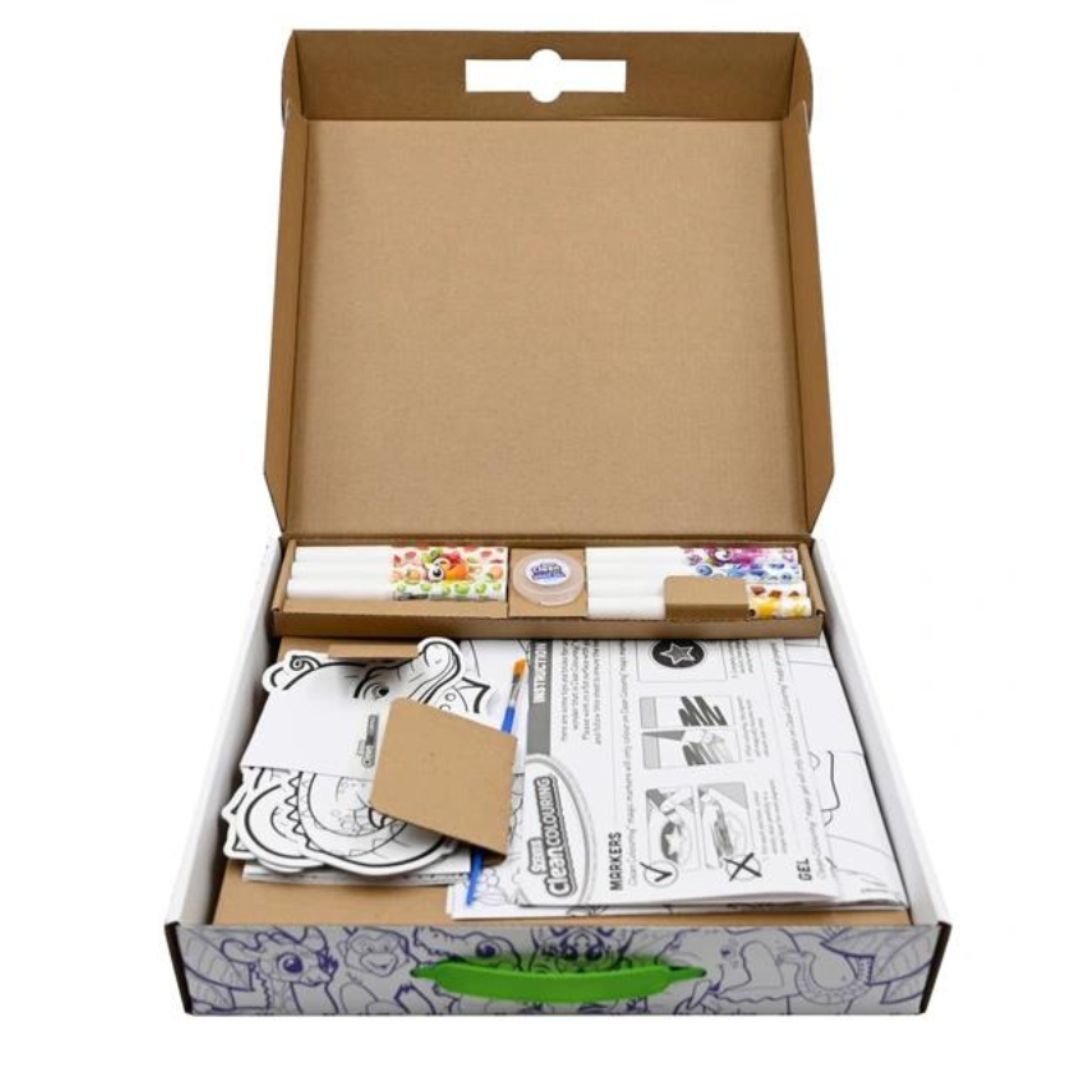 Scentos Clean Colouring Colour In Carry Case - Creatures