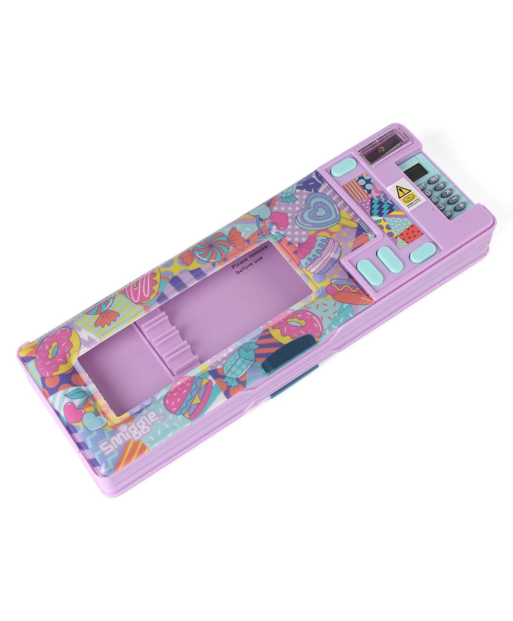 Smiggle Fly Away Pop Out Pencil Case - Treats Purple