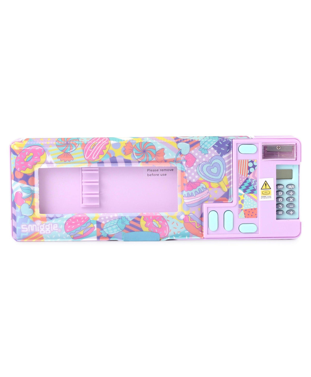 Smiggle Fly Away Pop Out Pencil Case - Treats Purple