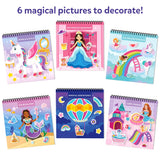 Skillmatics Peelies: Unicorns & Princesses | Reusable Sticker Activity Book