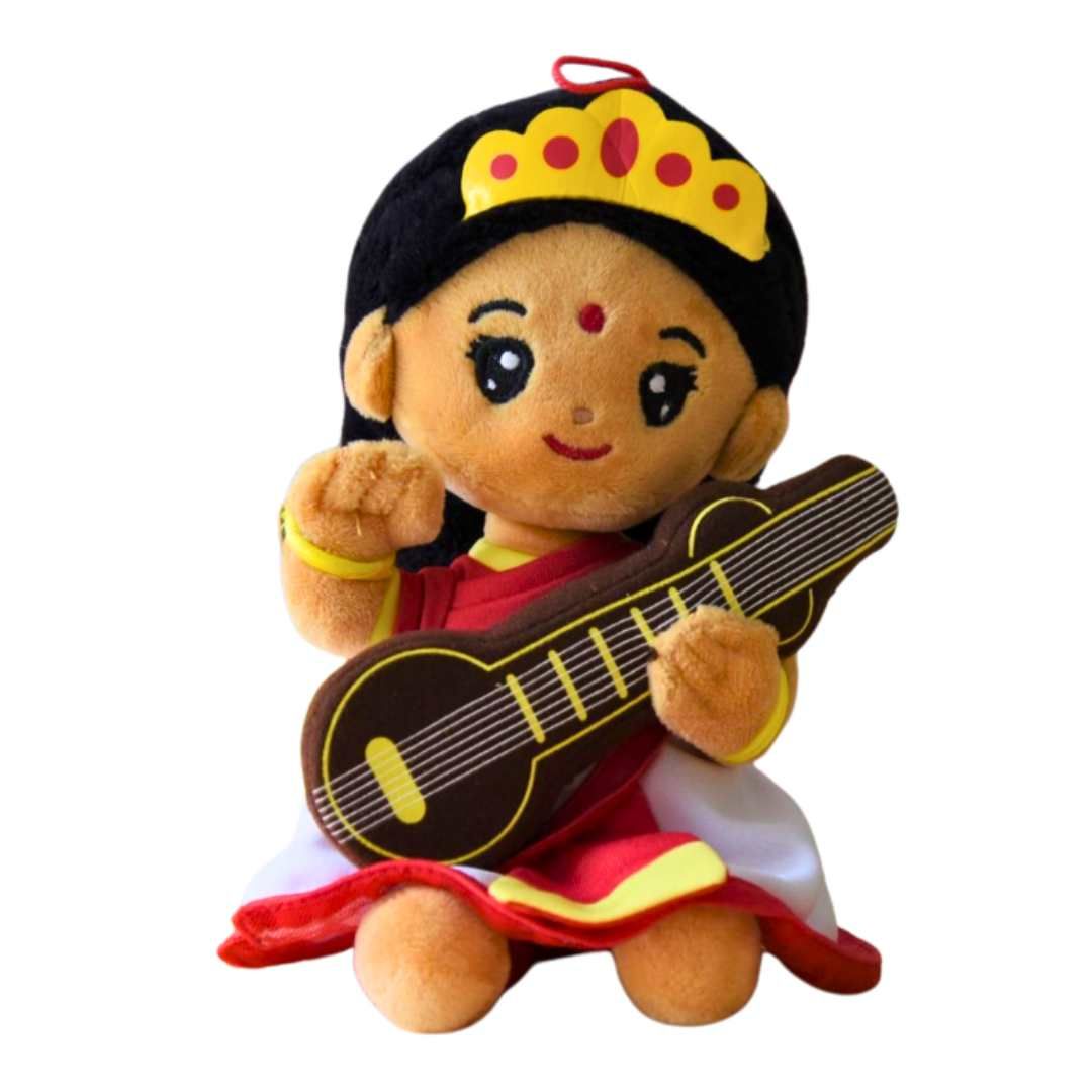 Modi Toys Saraswati Devi Large Plush (non singing) - 22 Inch