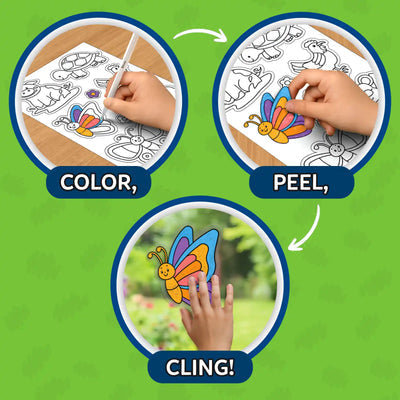 Skillmatics Color Clingz: Amazing Animals