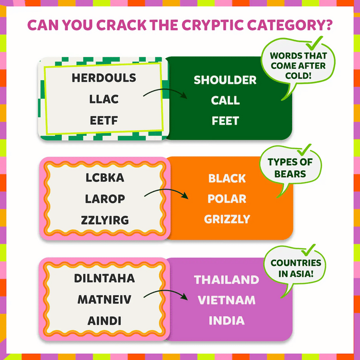 Cryptic Categories – Quick-Thinking Brain Game