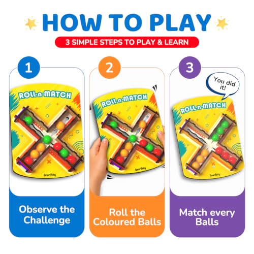 Smartivity Roll n Match Puzzle Toy - in use