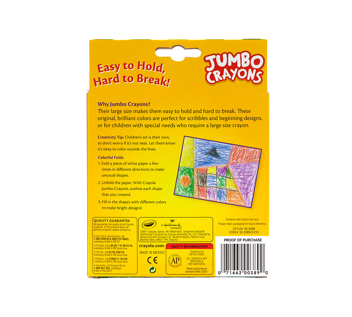 Crayola Jumbo Crayons, 8 Count