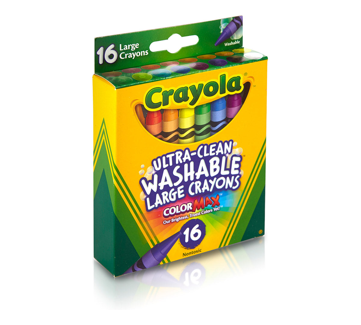 Kid's First Large Ultra-Clean Washable Crayons 16 Count