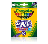 Kid's First Large Ultra-Clean Washable Crayons 16 Count