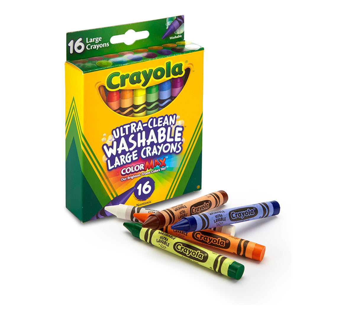 Kid's First Large Ultra-Clean Washable Crayons 16 Count