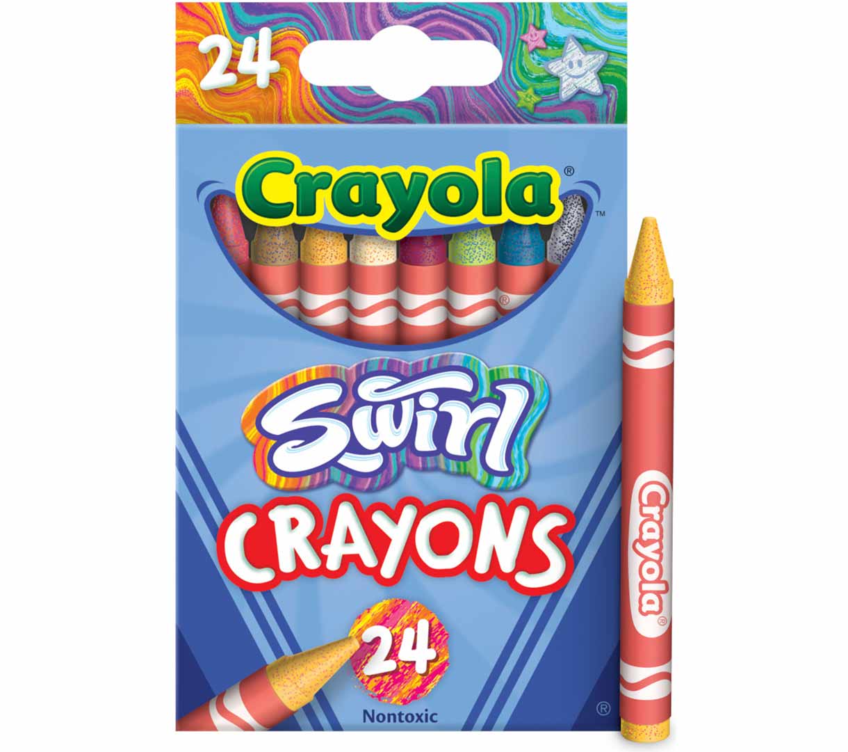 Crayola Swirl Crayons, 24 Count