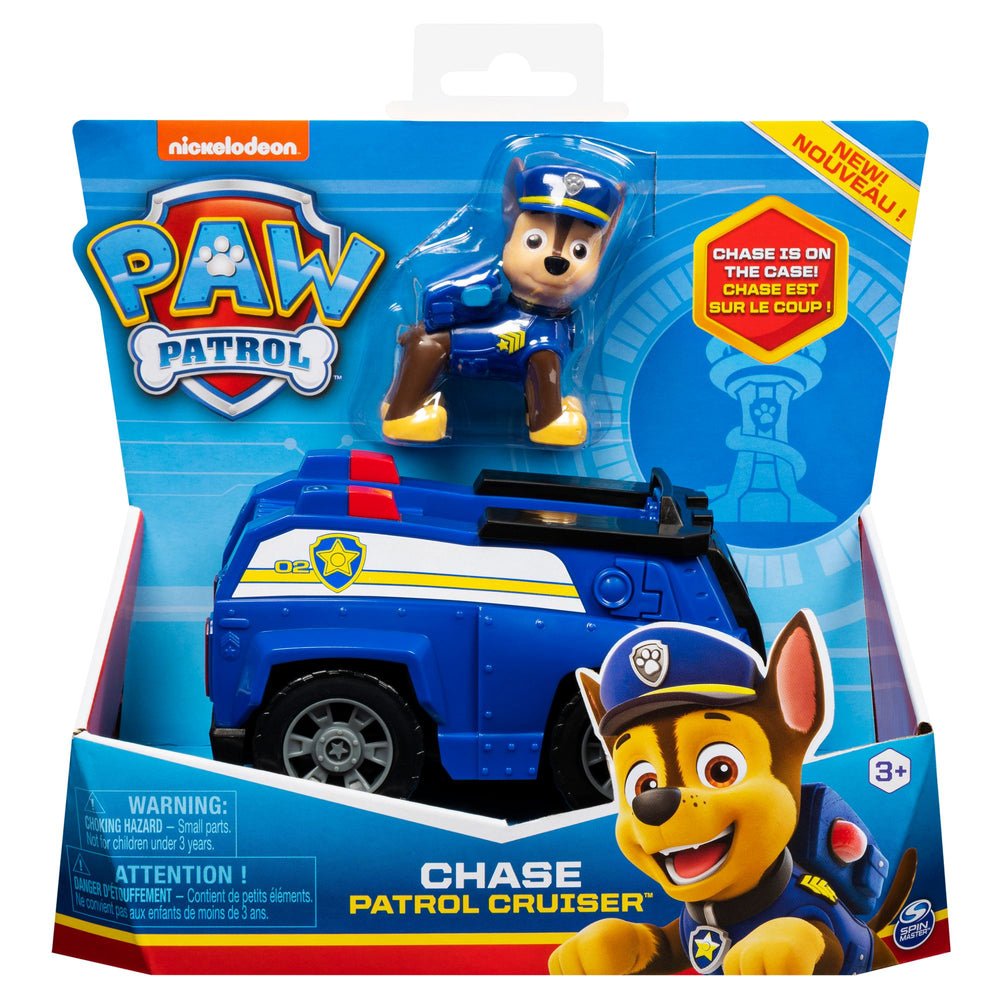 Paw Patrol Chase Patrol Cruiser with Chase Figure And Chase's Space Case (Step Into Reading Level 1)