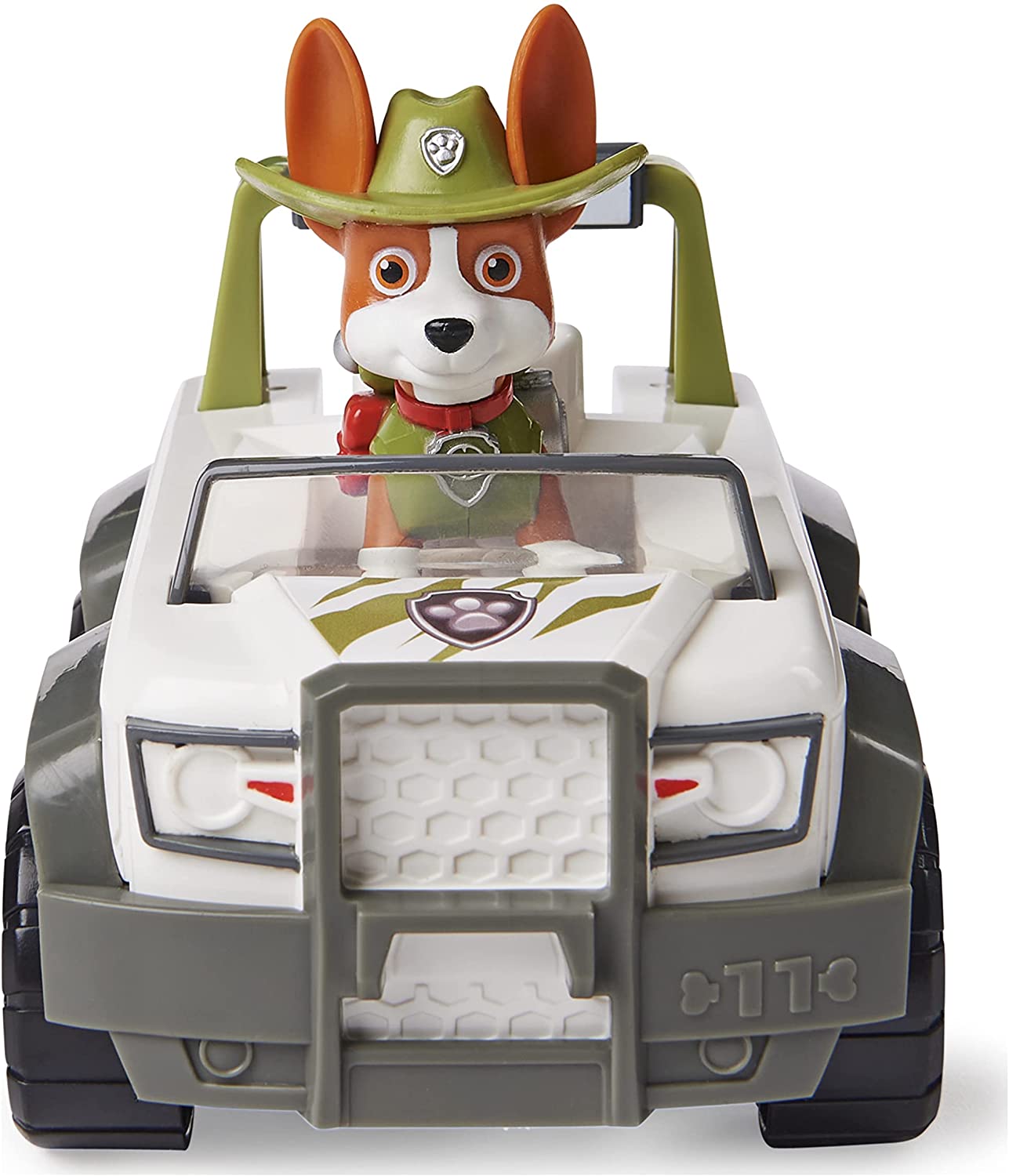 Paw Patrol Tracker Jungle Cruiser with Tracker Figure And Paw Patrol - Meet Tracker (Step Into Reading Level 1)