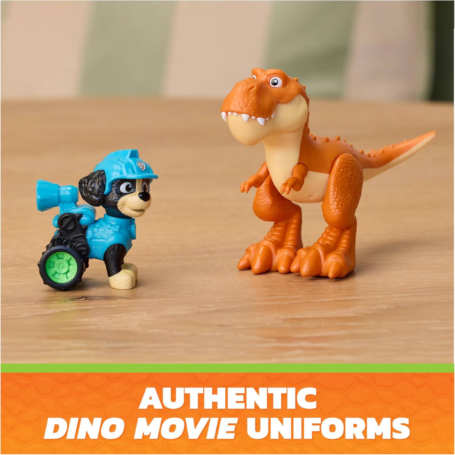 Paw Patrol The Dino Movie Dino Adventure Pack, Collect 6 Action Figures including Ryder, Rex, and Timmy the T-Rex