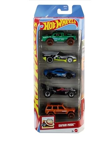 Hot Wheels 5 Car Pack -  Safari Mode