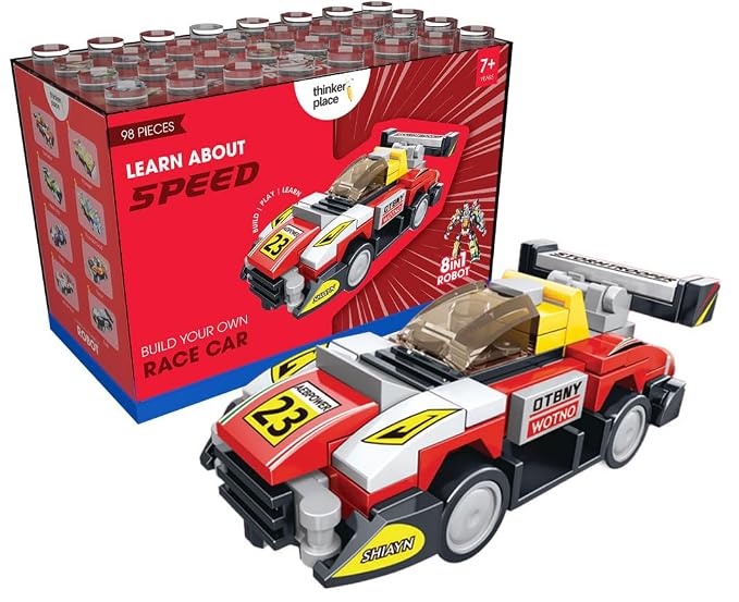 ThinkerPlace 8-in-1 Super Racing Car Red Star