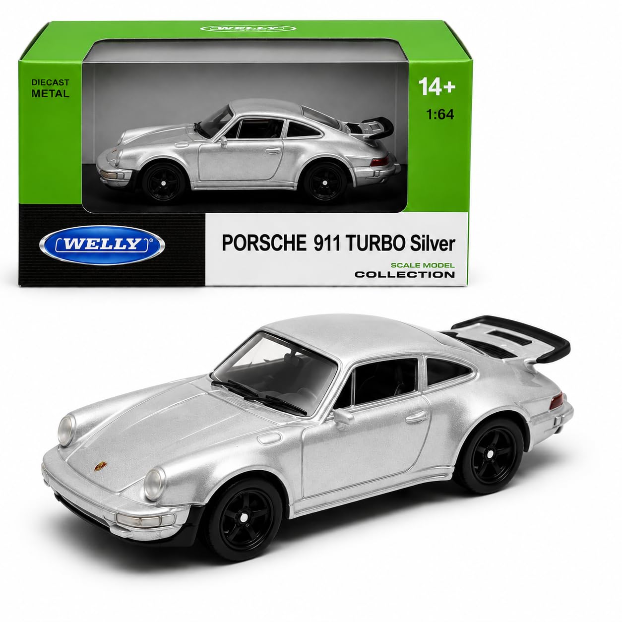 Welly: Porsche 911 Turbo - Silver