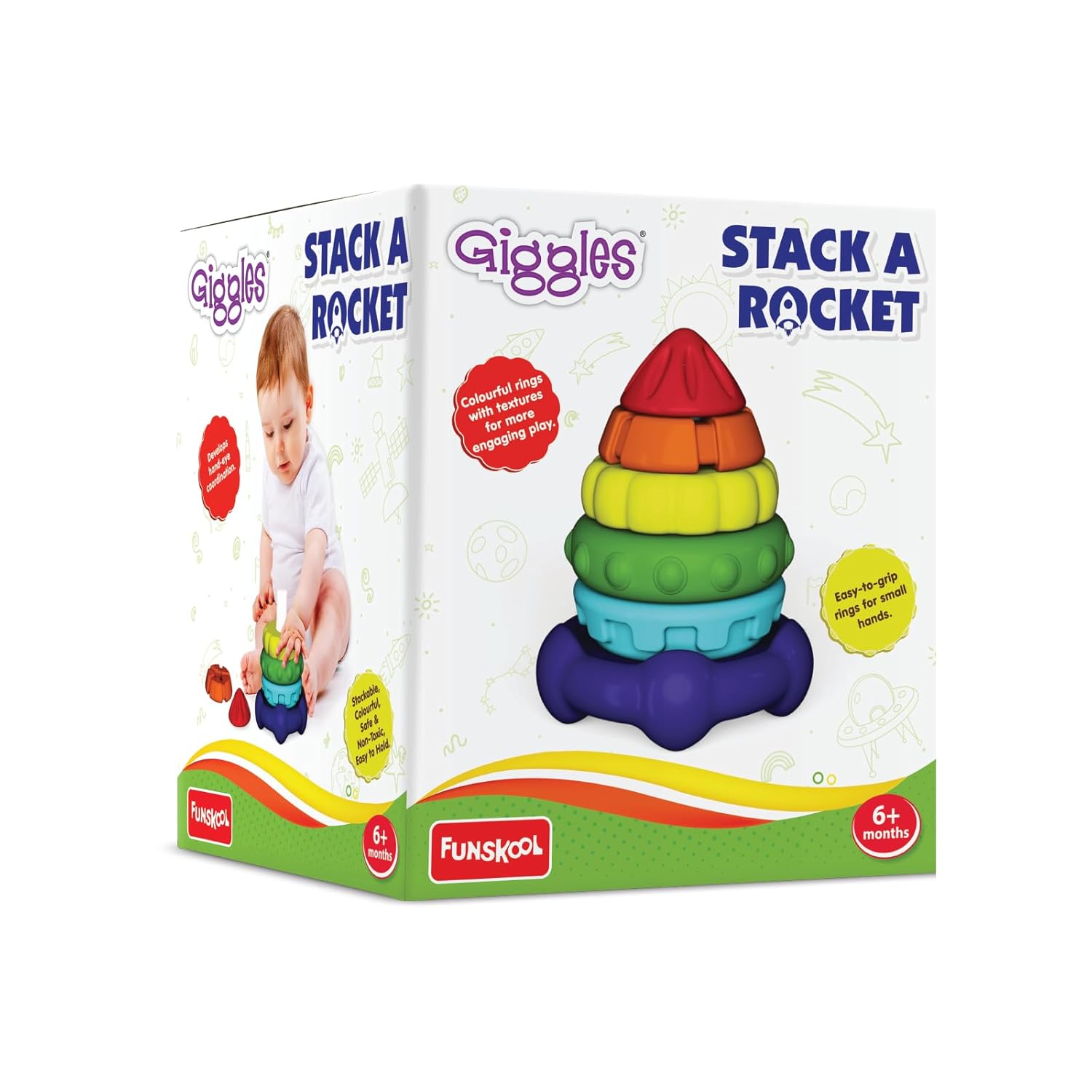 Funskool Giggles - Stack a Rocket