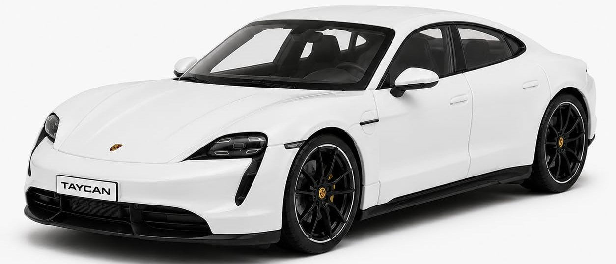 Welly: Porsche Taycan Turbo S - White