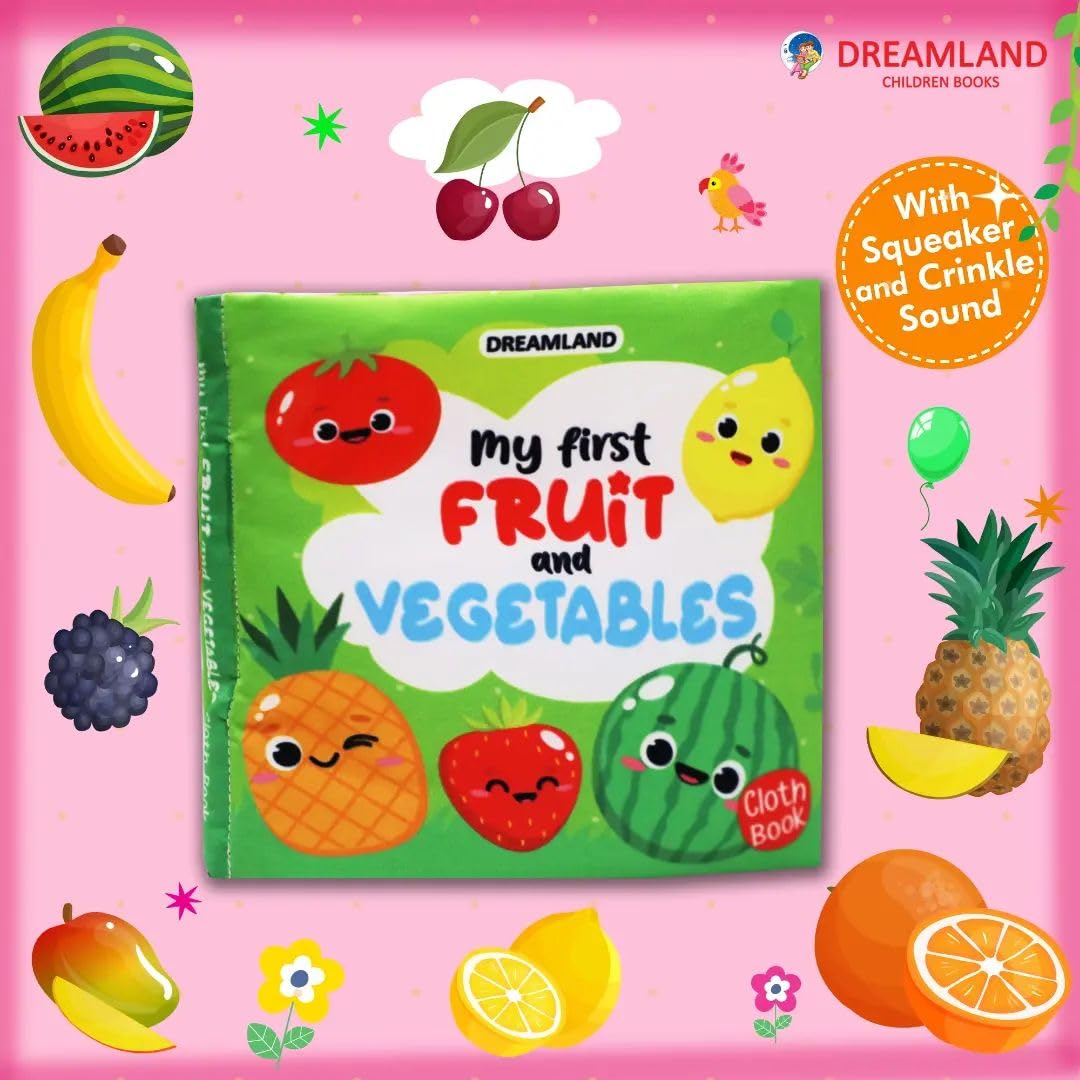 Dreamland Publications - Cloth Book - My first Fruits and Vegetables