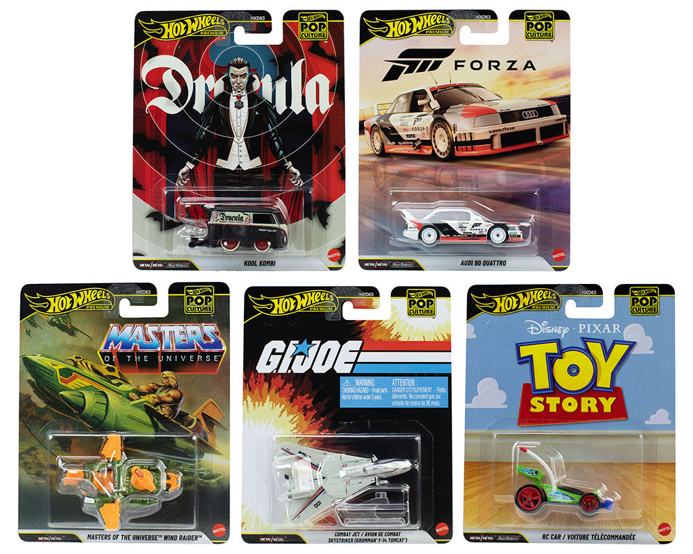 Hot Wheels 2026 Pop Culture  - Set of 5 Cars