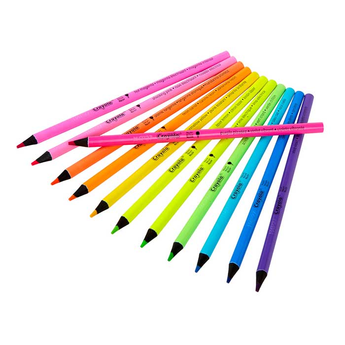 Crayola Neon Colored Pencils, 12 Count