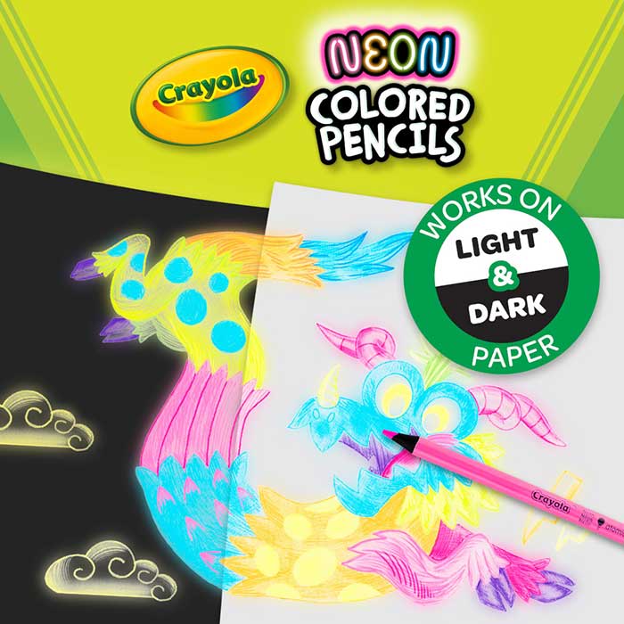 Crayola Neon Colored Pencils, 12 Count