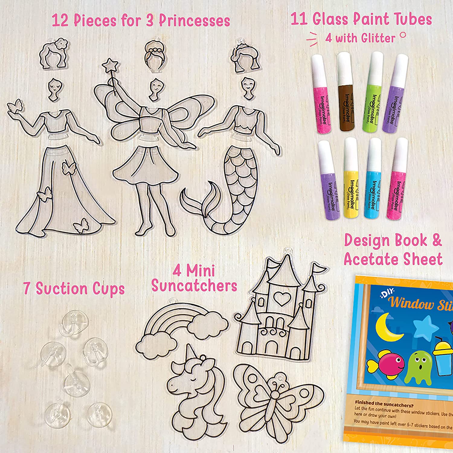 Imagimake Window Art Princess 16 Pieces