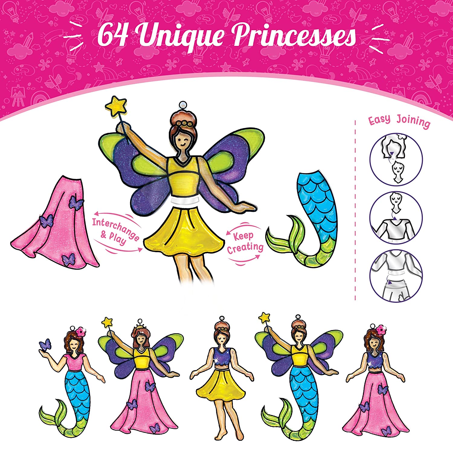 Imagimake Window Art Princess 16 Pieces