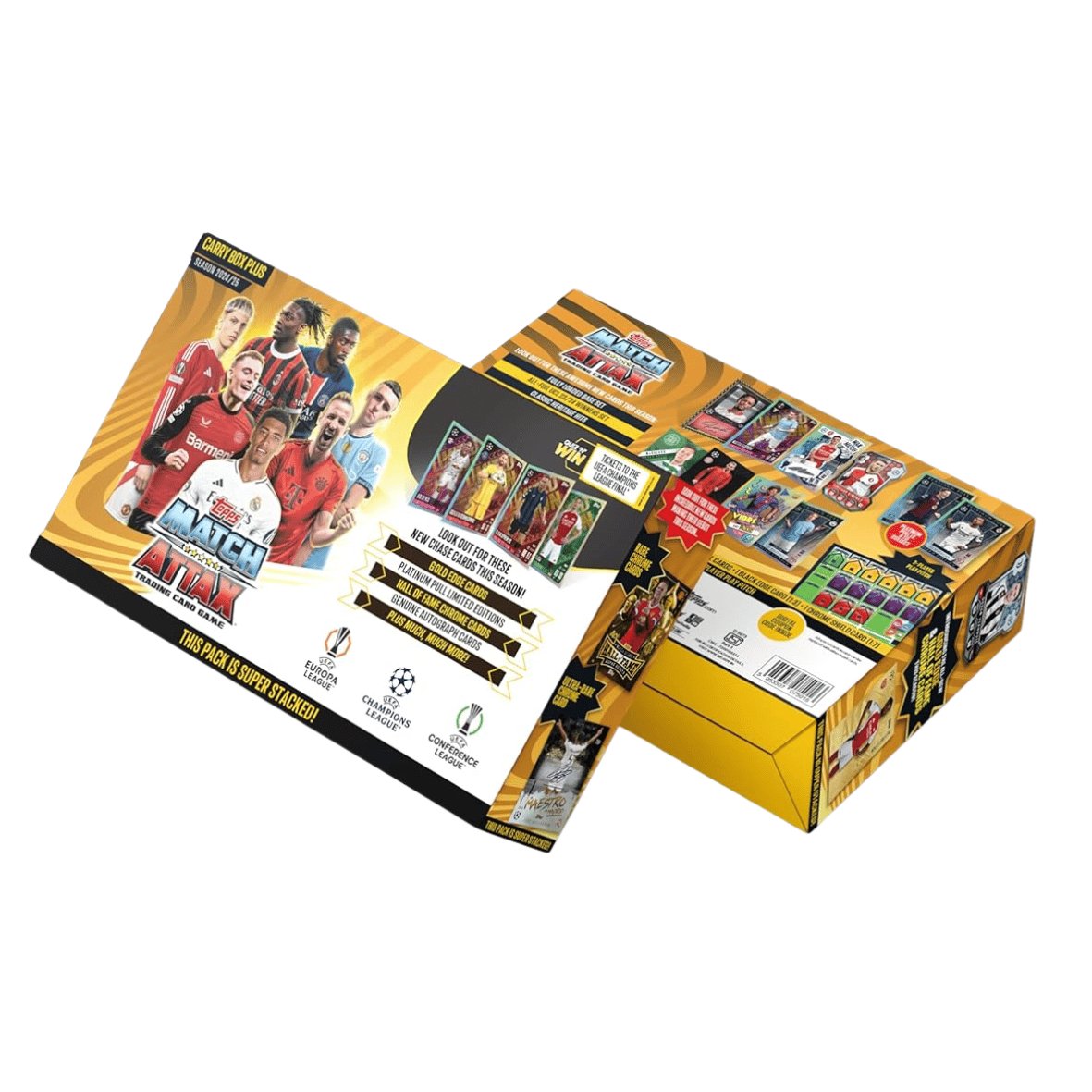 Topps UEFA Champions League Match Attax 24/25 Trading and Collectible Card Game - Carry Box Plus Edition With Free Messi Rakhi