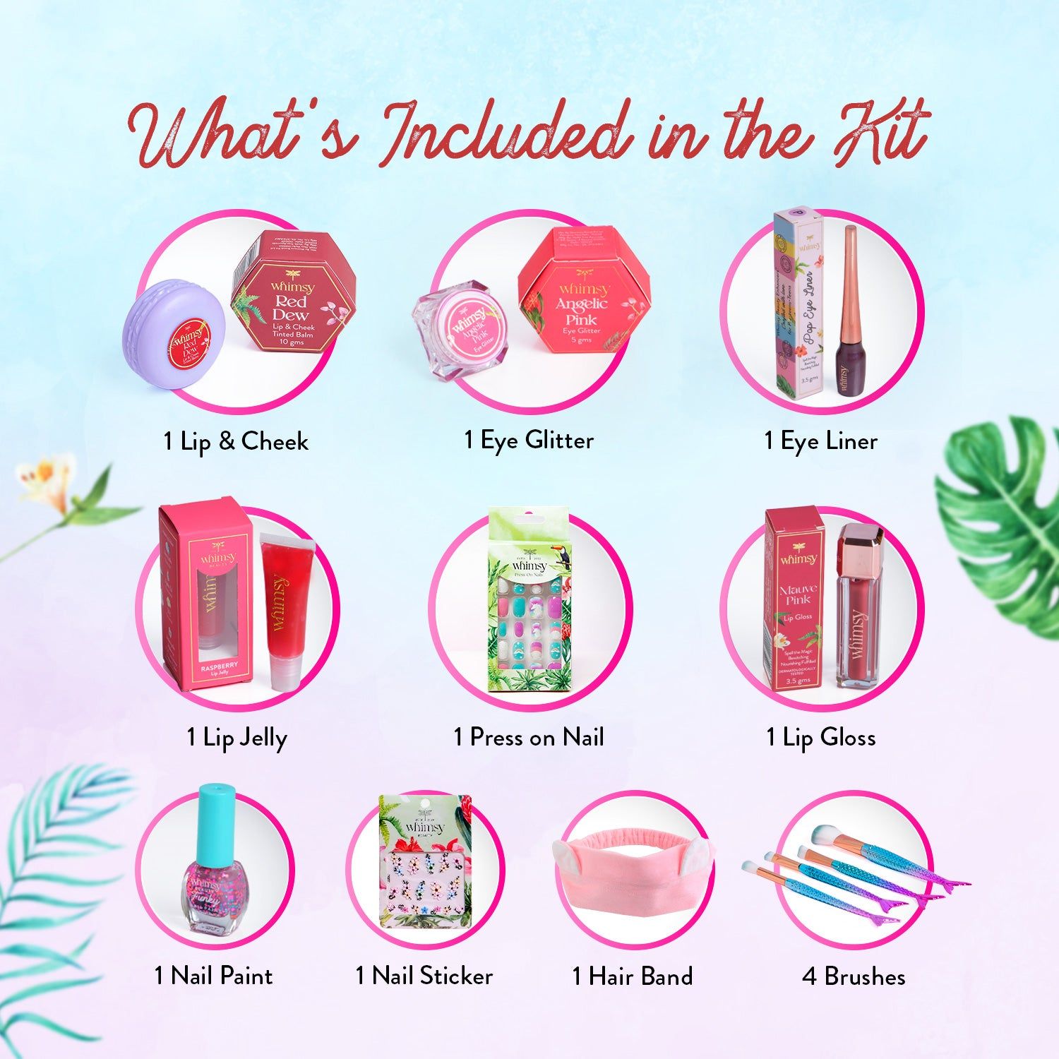 Whimsy Unicorn Travel Beauty kit Pack of 13