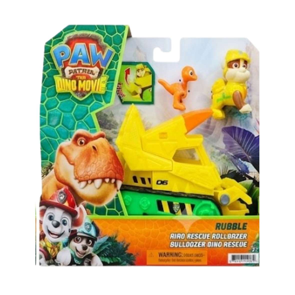 Paw Patrol The Dino Movie Rubble Dino Rescue Bulldozer