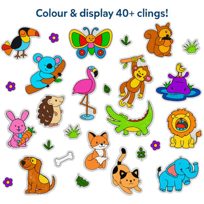 Skillmatics Color Clingz: Amazing Animals