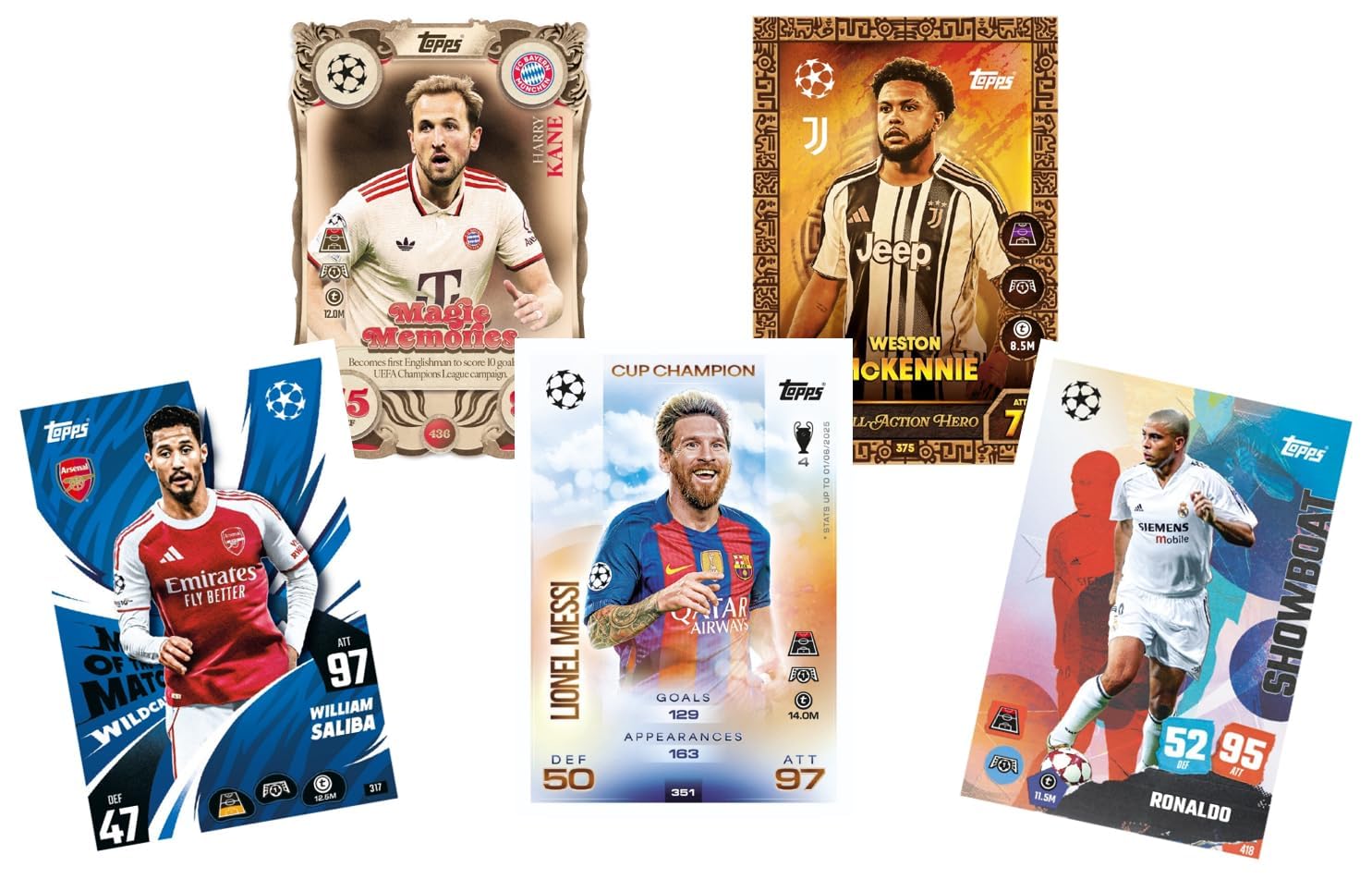 Topps UEFA Champions League Match Attax 25/26 Trading and Collectible Card Game 18 Cards Pack