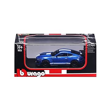 Bburago 2020 Mustang Shelby GT500 - Blue - 1:64