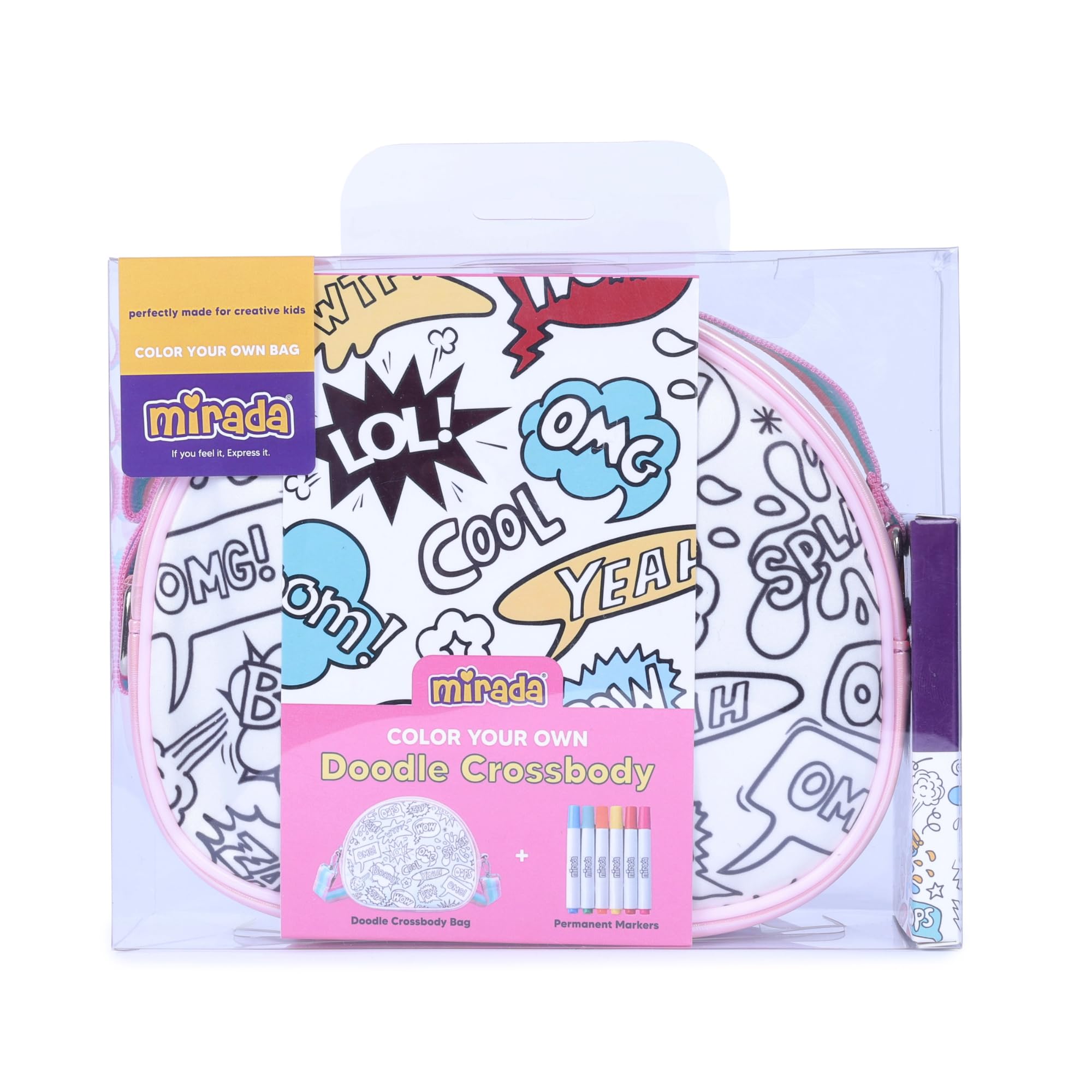 Mirada DIY Doodle Crossbody Bag