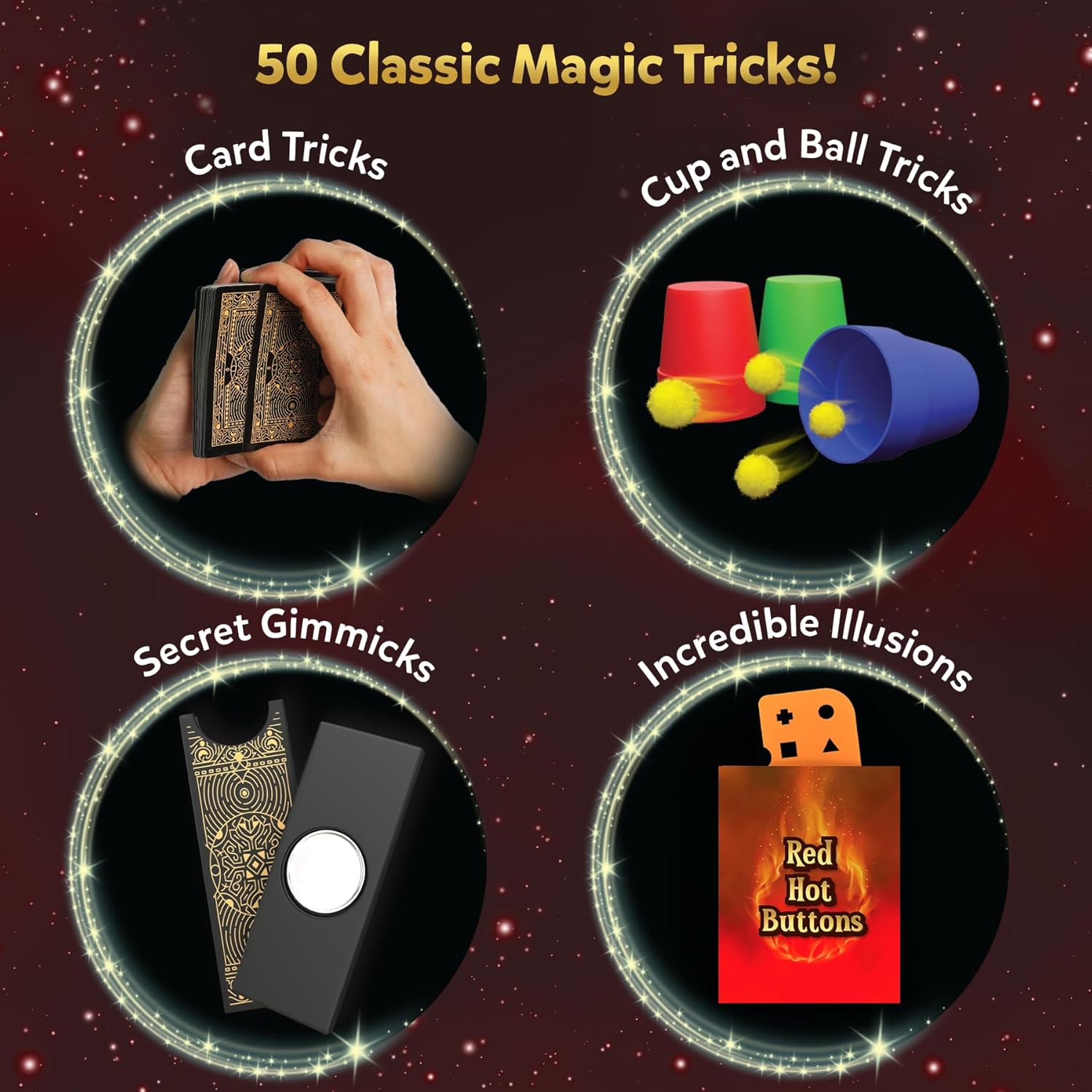 Skillmatics The Classic Magic Kit: Perform 50 Classic Magic Tricks & Illusions