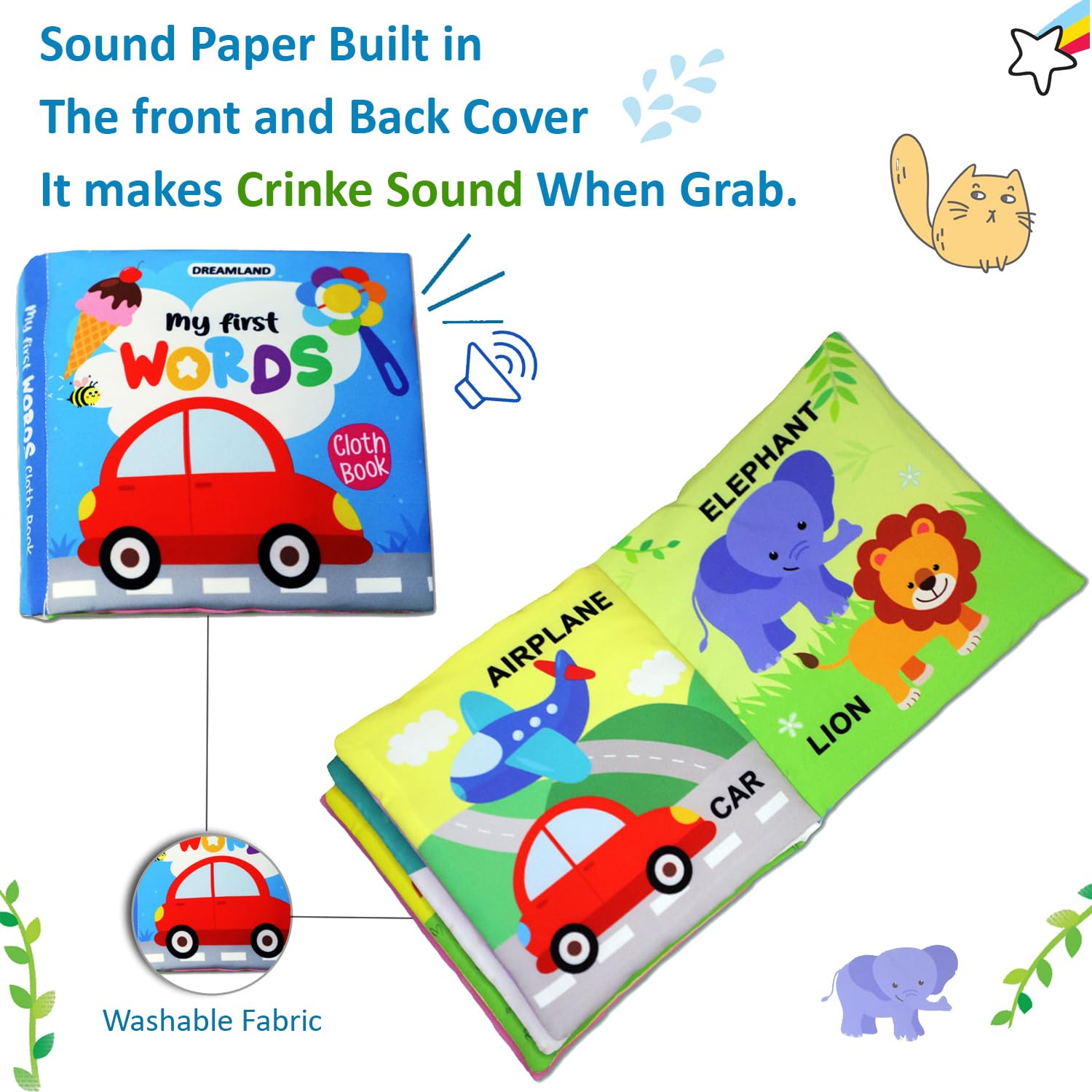 Dreamland Publications - Cloth Book - My first Words